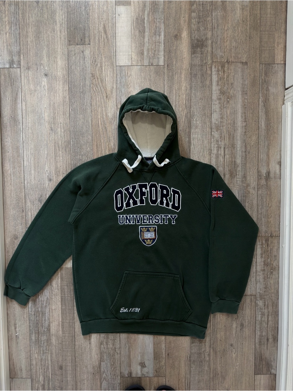 Oxford University Dark Green Pullover Hoodie